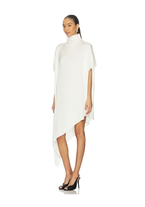 EAVES Noss Asym Mini Dress in Ivory. Size M. Also in XXS, XL.