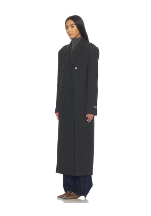 EAVES Sif Manteco Wool Coat in Grey. Size L. Also in XXS, XS, S, M, XL.