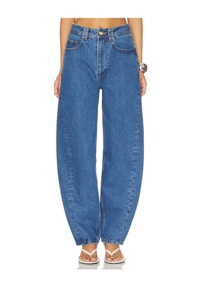 Aje Stevie Barrel Ankle Jeans in Blue. Size 24. Also in 25, 26, 27, 28, 29, 30, 31, 32.