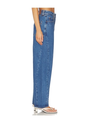 Aje Stevie Barrel Ankle Jeans in Blue. Size 24. Also in 25, 30, 31, 32.