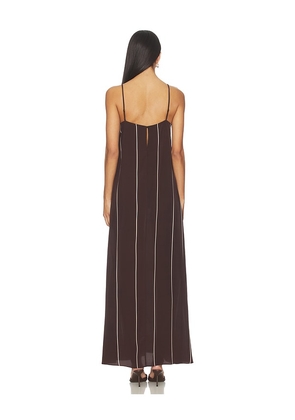 Bondi Born Orta Silk Slip Dress in Brown. Size M. Also in L.