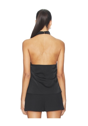 ALL THE WAYS Beth Halter Top in Black. Size L. Also in XXS, XS, S, M, XL.