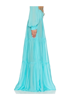 Cin Cin Song Moonstone Skirt in Blue. Size XS. Also in S, M, L.
