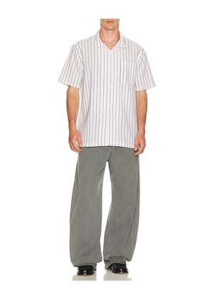 Barbour Park Seersucker Shirt in White. Size L. Also in S, M, XL/1X.