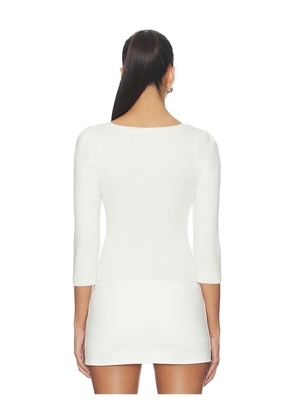 GUIZIO Rocie Sweetheart Cardigan in Ivory. Size L. Also in XS.