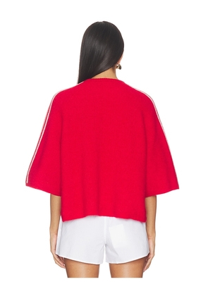 American Vintage Short Sleeve Cropped Tee in Red. Size M/L. Also in XS/S.