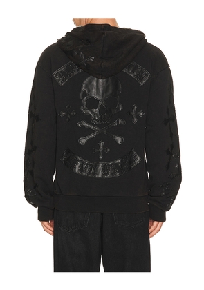 Affliction Tompson Hoodie in Black. Size L. Also in M, S, XL/1X.