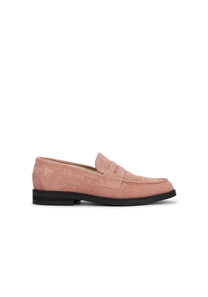 Duke + Dexter Wilde Suede Penny Loafer in Blush. Size 10. Also in 11, 12, 13, 9.
