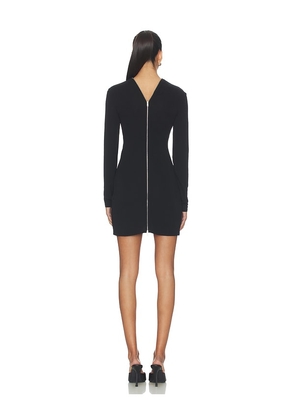 Alexander Wang Continuous Zipper Mini Dress in Black. Size L. Also in XS, S, M.