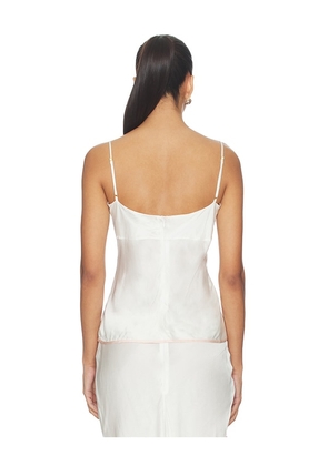 ASTA RESORT Nikolina Camisole in White. Size L. Also in S, M, XL.