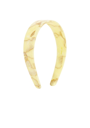 Emi Jay Wide Starlet Headband in Yellow.