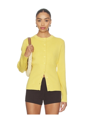 ALIGNE Ruby Knitted Cardigan in Mustard. Size L. Also in XS, S, M, XL.