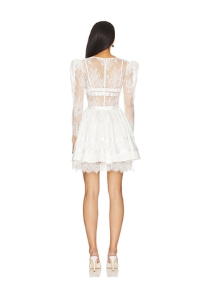 For Love & Lemons Annabelle Lace Mini Dress in White. Size S. Also in XS.