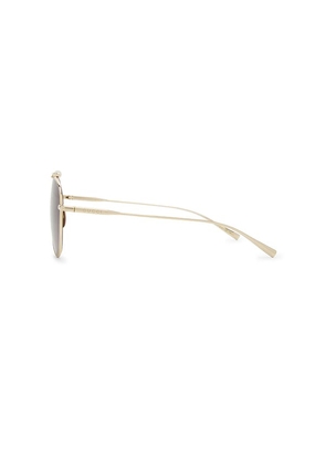 Gucci Bamboo Metal Pilot Sunglasses in Metallic Gold.