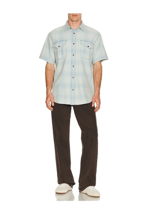 Filson Alaskan Guide Shirt in Baby Blue. Size L. Also in S, M, XL/1X.