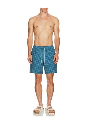 Fair Harbor Bayberry Swim Trunks in Teal. Size L. Also in S, M, XL/1X.