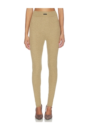 Fear of God ESSENTIALS Rib Knit Legging in Tan. Size L. Also in M, S, XL, XS.