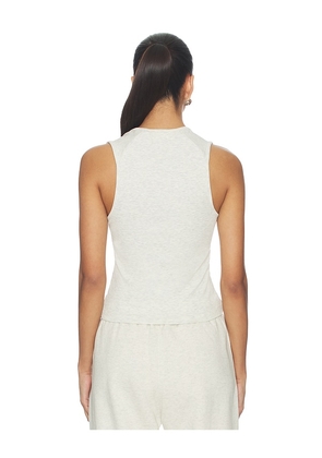 Fear of God ESSENTIALS Fitted Rib Tank in Light Grey. Size L. Also in XS, S, M, XL.