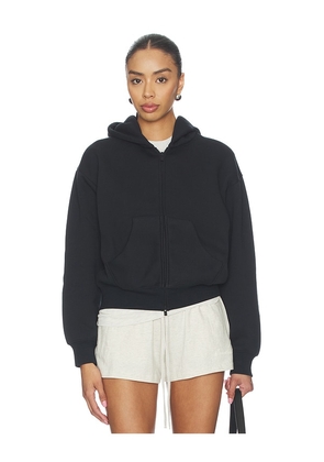 Fear of God ESSENTIALS Classic Full Zip Hoodie in Black. Size L. Also in XS, S, M.
