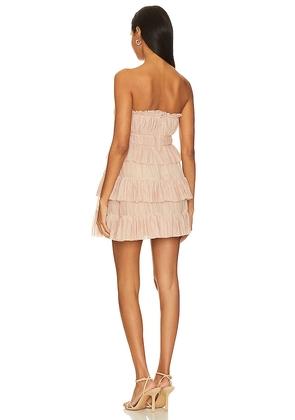 Lovers and Friends Barlow Mini Dress in Neutral. Size S. Also in M, XL.
