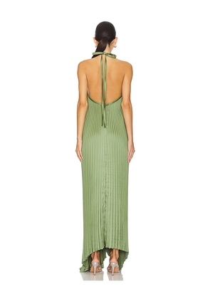 L'IDEE Deesse Gown in Green. Size 12/L. Also in 6/XS.