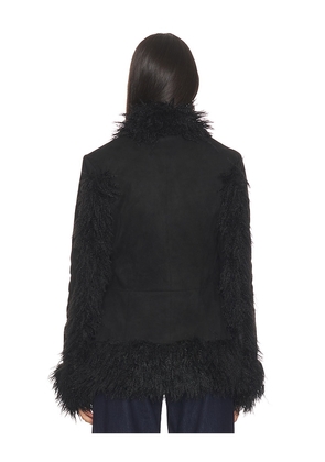 LIONESS Oui Oui Coat in Black. Size L. Also in XS, S, M, XL.