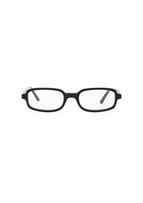 Lu Goldie Vera Blue Light Eyeglasses in Black.