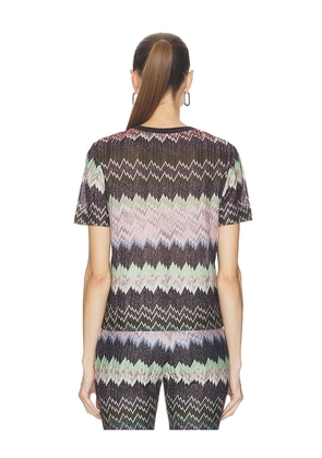 Missoni Short Sleeve T-shirt in Black,Green. Size M. Also in XL.