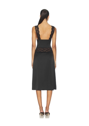 MORE TO COME Georgianna Lace Midi Dress in Black. Size XS. Also in XXS, S, M, L.