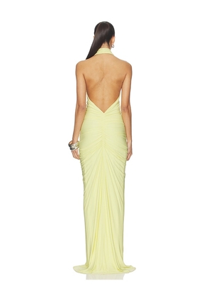 MISHA The Love Gathered Cupro Dress in Yellow. Size M. Also in L.