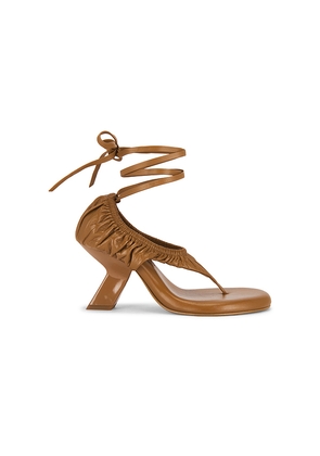 Nora Lozza Flip Ruchi Sandal in Tan. Size 10. Also in 6, 8, 9.