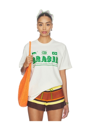 Madesome Brasil Sportwear T-shirt in White. Size L. Also in M, S, XL, XS.