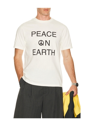 Museum of Peace and Quiet Earth T-Shirt in White. Size L. Also in M, S, XL/1X, XS.