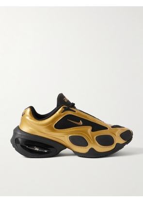 Nike - Air Max Muse Mesh-trimmed Metallic Sneakers - Gold - US Women’s 5,US Women’s 5.5,US Women’s 6,US Women’s 6.5,US Women’s 7,US Women’s 7.5,US Women’s 8,US Women’s 8.5,US Women’s 9,US Women’s 9.5,US Women’s 10,US Women’s 10.5,US Women’s 11,US Women’s 11.5,US Women’s 12