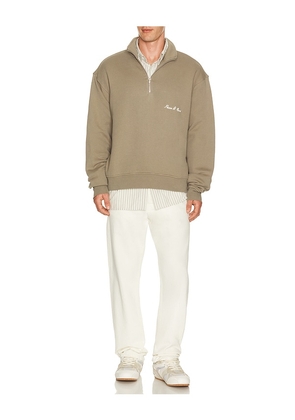 Museum of Peace and Quiet Signature Quarter Zip in Brown. Size L. Also in XS, S, M, XL/1X.