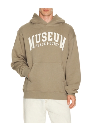 Museum of Peace and Quiet Umpq Hoodie in Taupe. Size L. Also in M, S, XL/1X, XS.