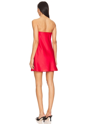 Show Me Your Mumu Taylor Tube Mini Dress in Red. Size XS. Also in S.