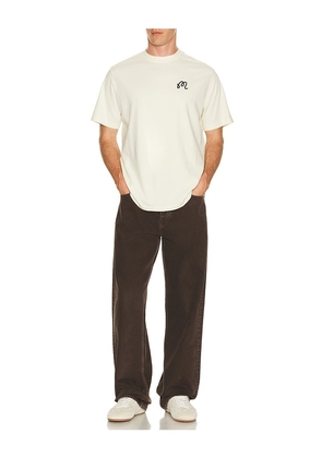 Malbon Origin Tee in Cream. Size L. Also in S, M, XL/1X.
