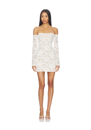 Nookie Alessia Mini Dress in White. Size L. Also in M, S, XL, XS.