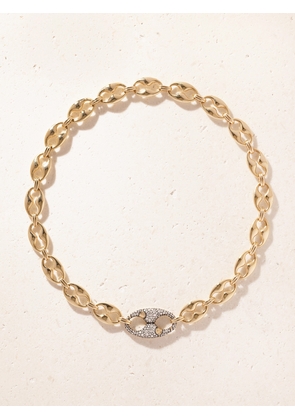 Lucy Delius - Persephone 14-karat Gold Rhodium-plated Diamond Necklace - One size