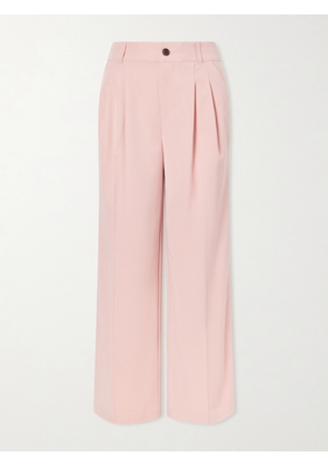 Varley - Jayla Twill Wide-leg Pants - Pink - xx small,x small,small,medium,large,x large