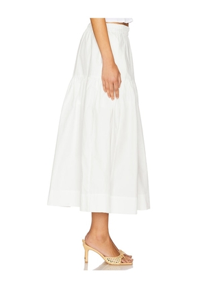 Sanctuary Poplin Prairie Skirt in White. Size L. Also in XL, XXL.
