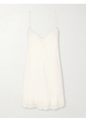 RÓHE - Lace-trimmed Silk-blend Satin Camisole - White - FR 34,FR 36,FR 38,FR 40,FR 42