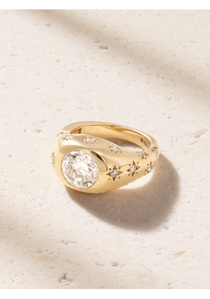 Marlo Laz - Disco 14-karat Gold Diamond Ring - 3