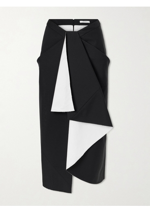 Givenchy - Wool And Mohair-blend Maxi Wrap Skirt - Black - FR 34,FR 36,FR 38,FR 40,FR 42