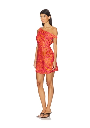 SEVEN WONDERS Aira Mini Dress in Orange. Size M. Also in XS, S.