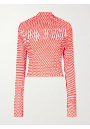 Jean Paul Gaultier - Gingham Illusion Woven T-shirt - Orange - xx small,x small,small,medium,large,x large