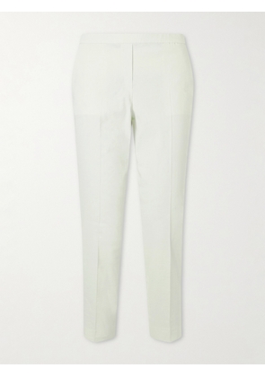 Theory - Treeca Linen-blend Straight-leg Pants - Green - US00,US0,US2,US4,US6,US8,US10,US12