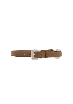 ROKH Multi Buckle Belt in Tan.