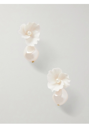 Jennifer Behr - Clarabel Gold-tone Pearl Earrings - Neutrals - One size